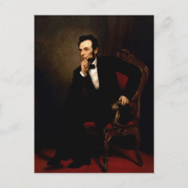 Postal Retrato oficial de la Casa Blanca de Abraham Linco