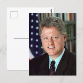 Postal Retrato Oficial del Presidente Bill Clinton