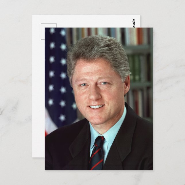 Postal Retrato Oficial del Presidente Bill Clinton (Anverso / Reverso)