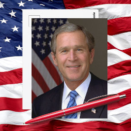 Postal Retrato Oficial del Presidente George W Bush