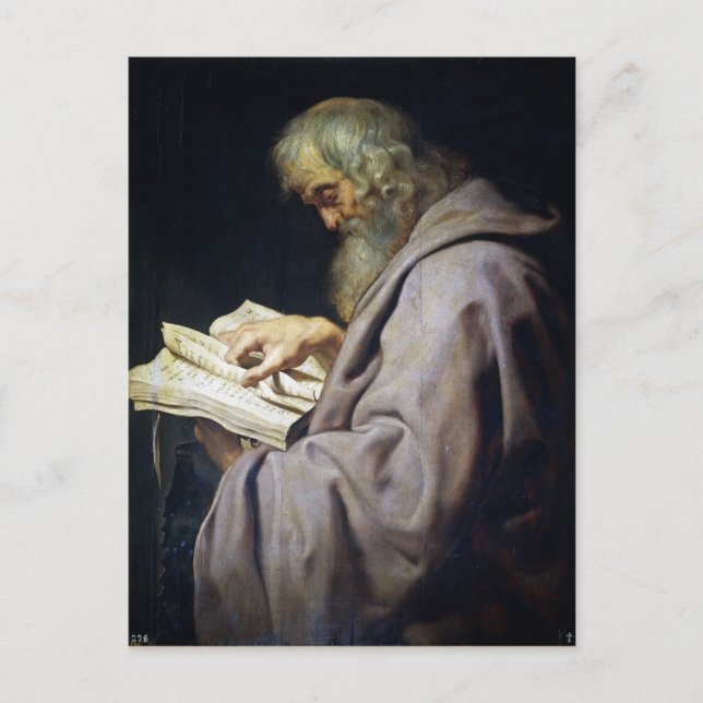 Postal Retrato petrolero de San Simón Peter Paul Rubens (Anverso)