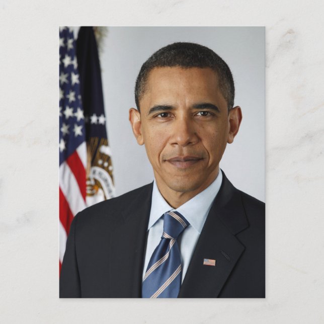 Postal Retrato presidencial de Barack Obama (Anverso)