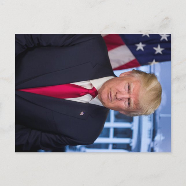 Postal Retrato presidencial oficial de Donald Trump (Anverso)