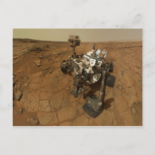 Postal Retrato propio de Mars Curiosity