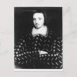 Postal Retrato que se dice es Christopher Marlowe