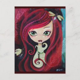 Postal "Retrato rojo"