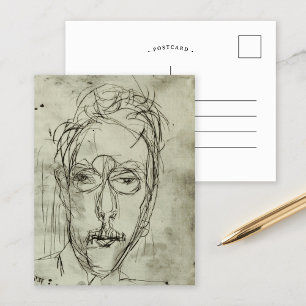 Postal Retrato Schaeffer   Albert Müller