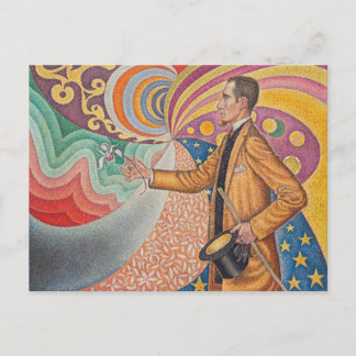 Postal Retrato vintage de Felix Feneon por Paul Signac