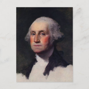 Postal Retrato vintage del presidente George Washington