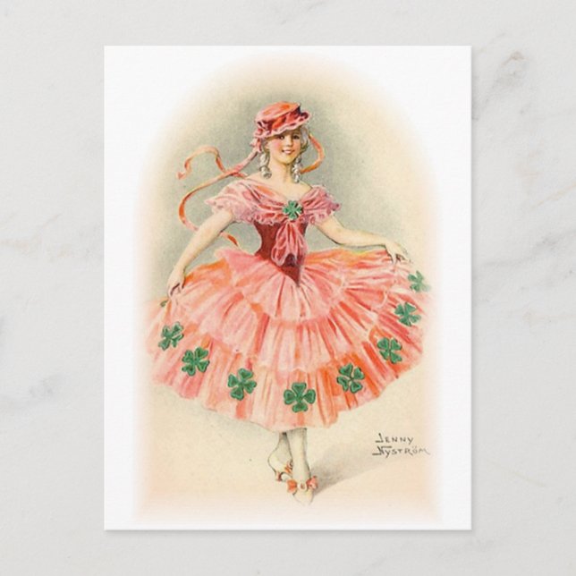 Postal Retratos antiguos y Ilustraciones de mujeres (Anverso)