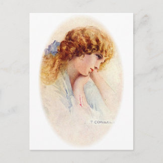 Postal Retratos antiguos y Ilustraciones de mujeres