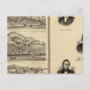 Postal Retratos de Gen'l MG Vallejo, F Bedwell, HG Heald