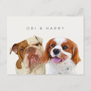 Postal Retratos de mascotas personalizados