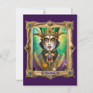 Postal Retratos del Reino de Mardi Gras - El Rey