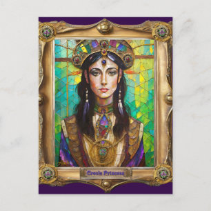 Postal Retratos reales del Mardi Gras - La Princesa Creol