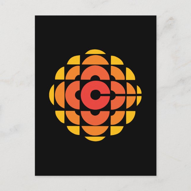 Postal Retro 1974 - 1986 sobre negro (Anverso)