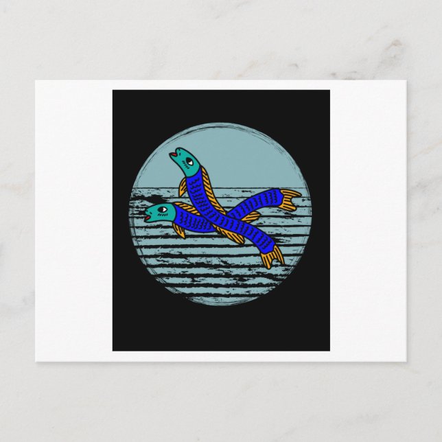 Postal Retro Aal Fishing Hobby (Anverso)