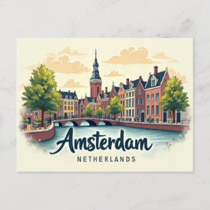 Postal Retro Amsterdam Delight