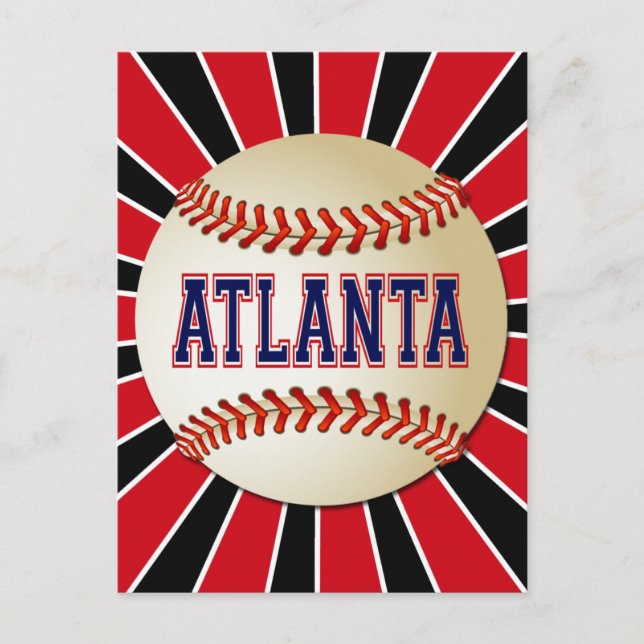 POSTAL RETRO ATLANTA BASEBALL (Anverso)