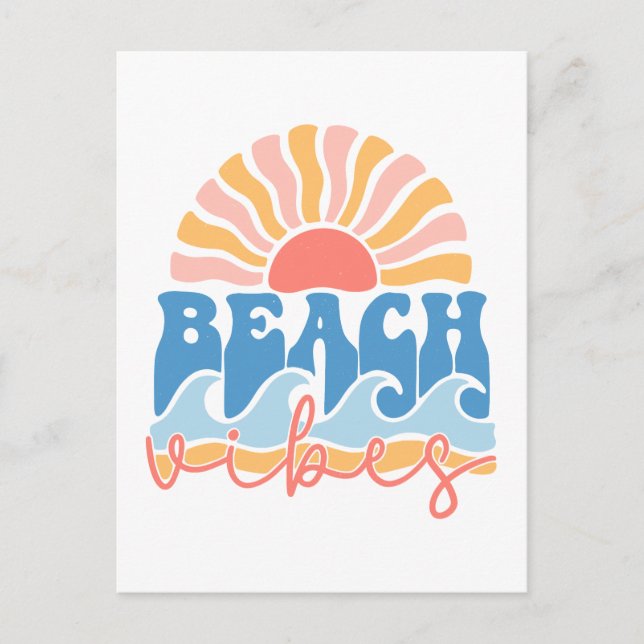Postal Retro Beach Vibes - Beach Vibes (Anverso)
