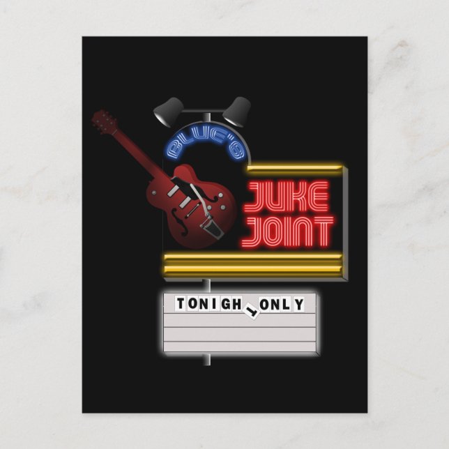 Postal Retro Blues Juke Joint (Anverso)