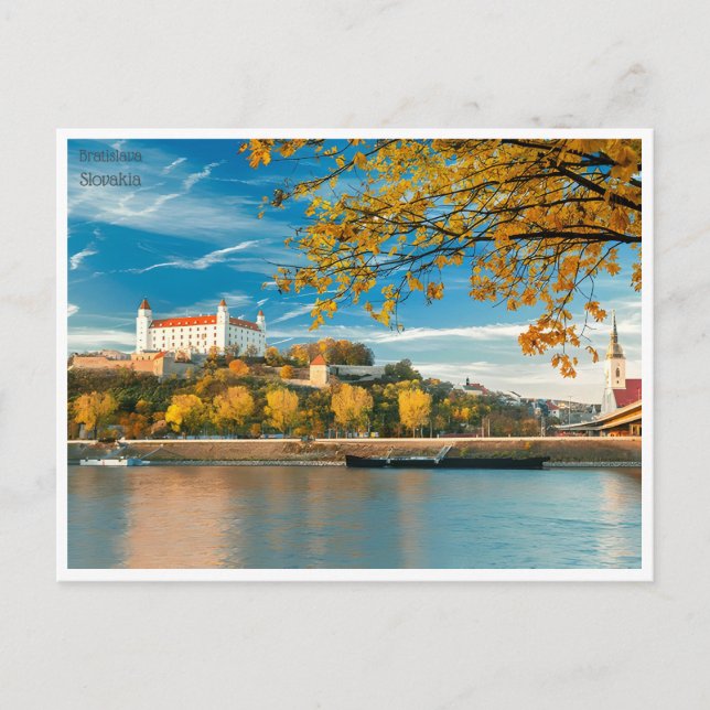 Postal retro bratislava de viaje vintage Eslovaquia (Anverso)