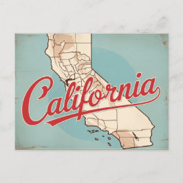 Postal Retro California City Vintage