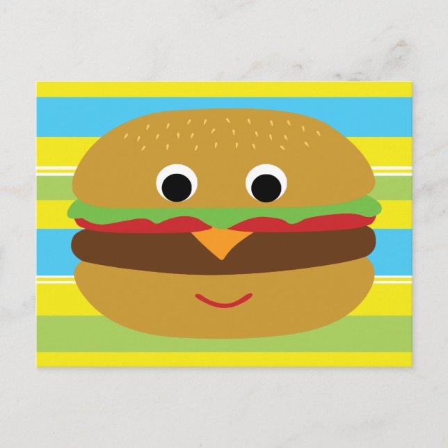 Postal Retro Cheeseburger (Anverso)