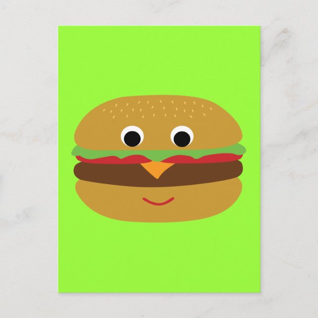 Postal Retro Cheeseburger (Anverso)
