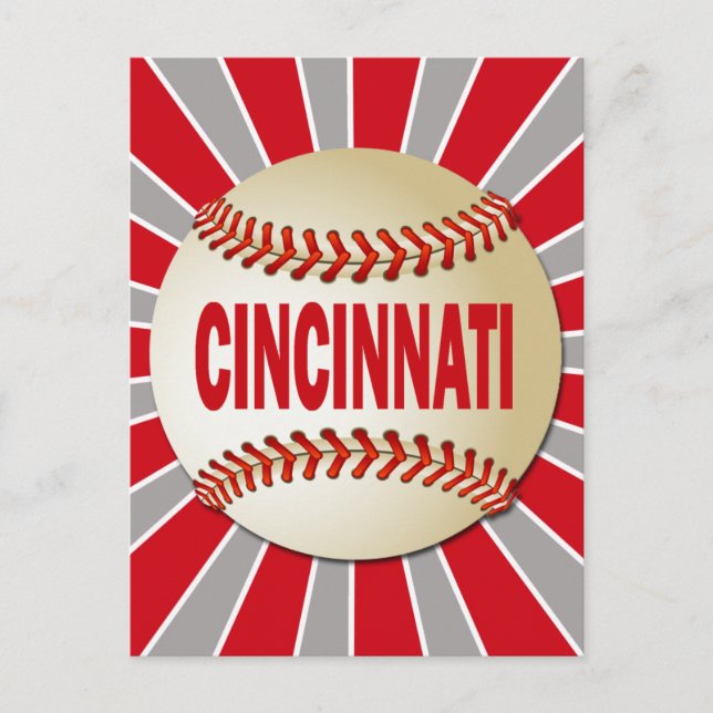 POSTAL RETRO CINCINNATI BASEBALL (Anverso)