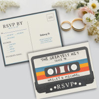 Retro Cinta Cassette La mejor boda de éxito RSVP