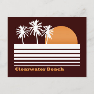Postal Retro Clearwater Beach