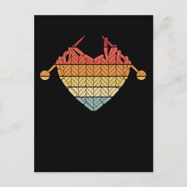 Postal Retro Crochet Yarn Hobby Crafby Amor (Anverso)