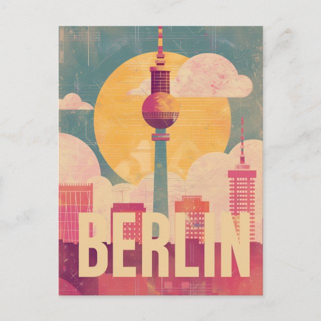 Postal Retro de Berlín (Anverso)