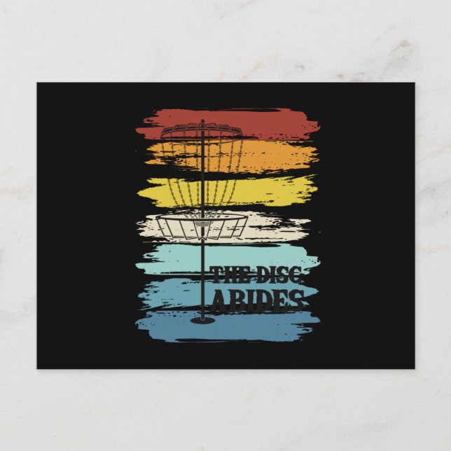 Postal Retro de disco de golf (Anverso)