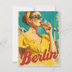 Postal Retro de los años 50 de Berlín