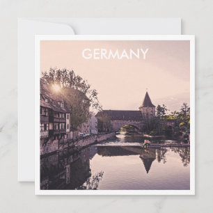 Postal retro de Nuremberg, Alemania