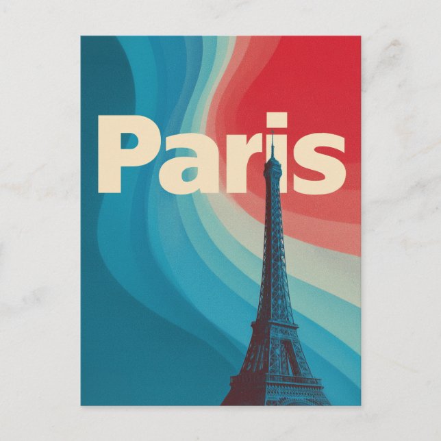 Postal Retro de París (Anverso)