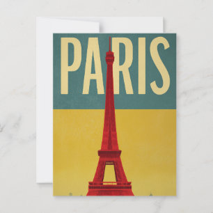 Postal Retro de París
