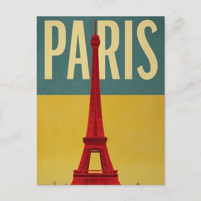 Postal Retro de París (Anverso)