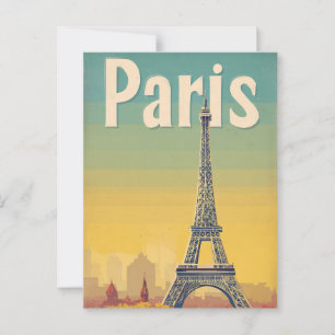 Postal Retro de París