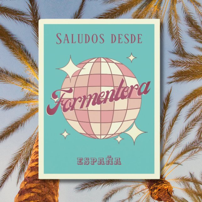 Postal Retro de vacaciones de Formentera España (Subido por el creador)