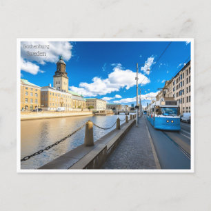 Postal retro de viaje vintage Gothenburg Suecia Suède