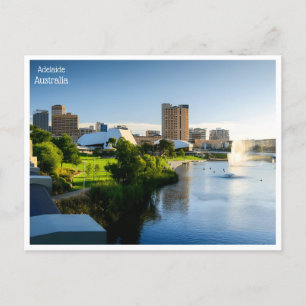 Postal retro de viajes vintage Adelaide Australia Austral