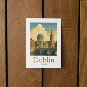 Postal Retro Dublin Irlanda Viaje Viaje Viaje Viaje Viaje