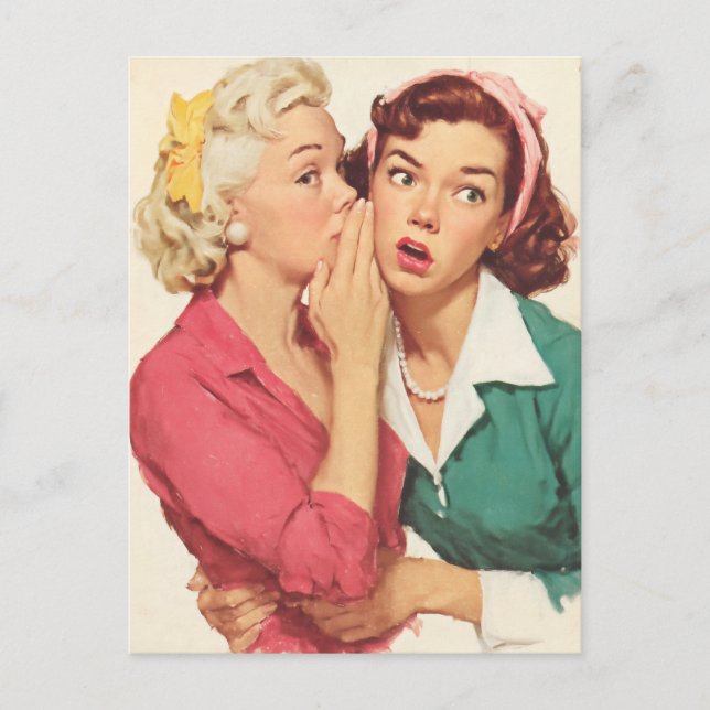 Postal Retro Gossip and Glamour Secrets (Anverso)