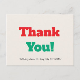 Postal Retro Gracias Por Su Pedido Estilo Vintage