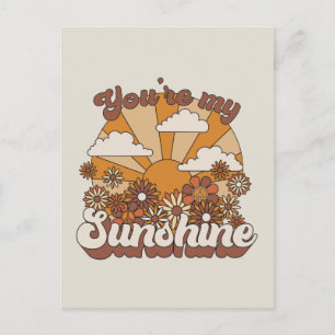 Postal Retro Groovy   Eres mi Sunshine