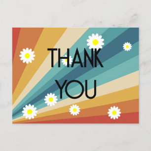 Postal Retro Groovy - Gracias