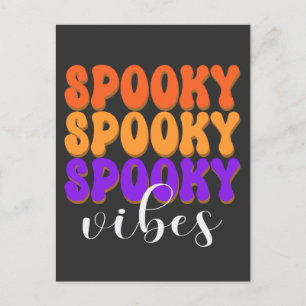 Postal Retro Groovy Spooky Vibes Halloween